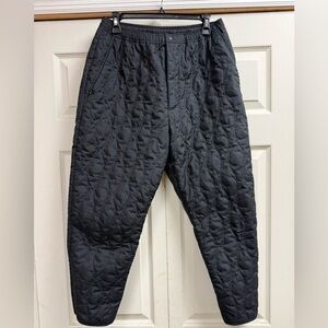 South2 West8 Japan Quilted Black Olive Pants Medium